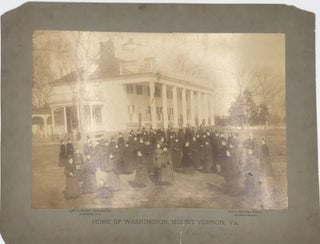 Item #67641 "HOME OF WASHINGTON, MOUNT VERNON, VA." [caption title]; Large Cabinet Card of...