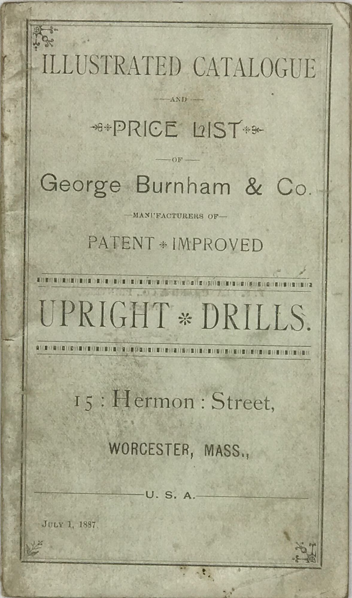 ILLUSTRATED CATALOGUE AND PRICE LIST OF GEO. BURNHAM & CO ...