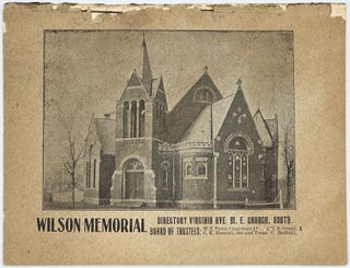 Item #67755 WILSON MEMORIAL DIRECTORY, Virginia Ave. M. E. Church. South [cover title]. METHODISTS