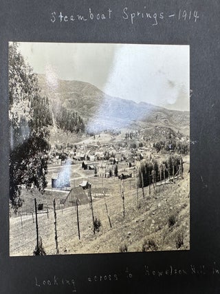 A PHOTOGRAPHIC ARCHIVE OF THE WOLFERSBERGER AND BLACKMER FAMILIES, OF DENVER AND STEAMBOAT SPRINGS, COLORADO. EIGHT FAMILY PHOTO ALBUMS, OVER 1000 PHOTOS OF THEIR LIVES, BEGINNING WITH THEIR SETTLEMENT IN ILLINOIS IN THE 1860s, AND THEIR MIGRATION WEST IN THE 1880s, AND FOLLOWING SEVERAL GENERATIONS TO THE 1930s