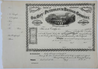 Item #67963 OIL CITY AND PETROLEUM BRIDGE CO. Incorporated 1863 [caption title above a cut, 2 x...