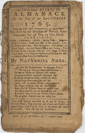 Item #67983 AN ASTRONOMICAL DIARY: OR, ALMANACK FOR THE YEAR OF OUR LORD CHRIST, 1765 [caption...