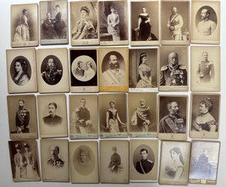 Item #68134 EUROPEAN ROYALTY OF THE LATE 1880s: Collection of forty-five cabinet cards.; Most...