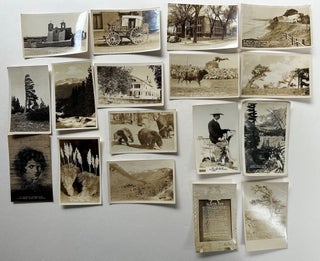 Item #68137 Photo post cards of Western landscape or themes. Photo Postcards, Western