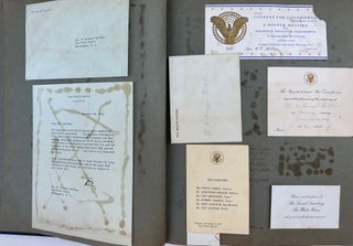 Item #68166 MEMORABILIA FROM THE EISENHOWER ADMINISTRATION, COLLECTED IN TWO SCRAPBOOKS BELONGING...