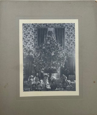Item #68324 PRESIDENT CLEVELAND'S CHRISTMAS TREE, 1896. THE WHITE HOUSE; Photograph signed by the...