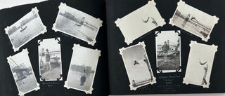 RECORD OF A CANOE TRIP DOWN THE ALLEGHENY RIVER FROM OLEAN, NEW YORK TO PITTSBURGH, PENNSYLVANIA, 1919; AND A SECOND TRIP FROM MAYVILLE, NY TO PITTSBURGH IN 1920, COLLECTED IN A PAIR OF PHOTO ALBUMS, SOME 270 BLACK & WHITE PHOTOS OF A GROUP OF YOUNG MEN TESTING THEIR SKILLS JUST AFTER THE END OF WORLD WAR I. Accompanied by additional photos of Baum's sporting life in Pittsburgh.
