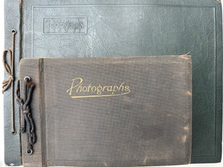 RECORD OF A CANOE TRIP DOWN THE ALLEGHENY RIVER FROM OLEAN, NEW YORK TO PITTSBURGH, PENNSYLVANIA, 1919; AND A SECOND TRIP FROM MAYVILLE, NY TO PITTSBURGH IN 1920, COLLECTED IN A PAIR OF PHOTO ALBUMS, SOME 270 BLACK & WHITE PHOTOS OF A GROUP OF YOUNG MEN TESTING THEIR SKILLS JUST AFTER THE END OF WORLD WAR I. Accompanied by additional photos of Baum's sporting life in Pittsburgh.