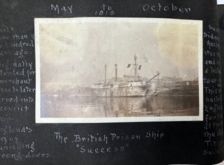RECORD OF A CANOE TRIP DOWN THE ALLEGHENY RIVER FROM OLEAN, NEW YORK TO PITTSBURGH, PENNSYLVANIA, 1919; AND A SECOND TRIP FROM MAYVILLE, NY TO PITTSBURGH IN 1920, COLLECTED IN A PAIR OF PHOTO ALBUMS, SOME 270 BLACK & WHITE PHOTOS OF A GROUP OF YOUNG MEN TESTING THEIR SKILLS JUST AFTER THE END OF WORLD WAR I. Accompanied by additional photos of Baum's sporting life in Pittsburgh.