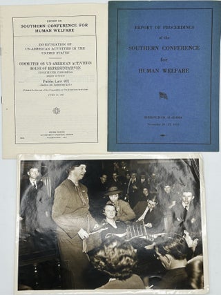 A SMALL ARCHIVE OF MATERIALS RELATED TO THE SOUTHERN CONFERENCE FOR HUMAN WELFARE, A MEETING HELD. Southern Conference for Human Welfare.