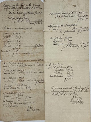 ACCOUNTS OF COMPENSATION COLLECTED BY THE COMMISSIONERS JOY & BRISTOL OF THE STATE OF NEW. Thaddeus Joy, Moses Bristol.