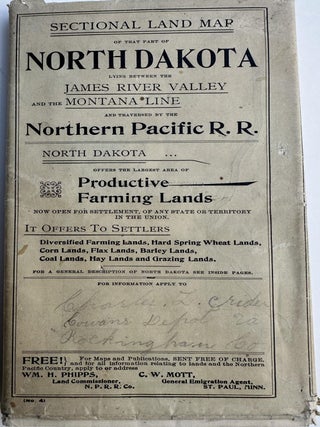 SECTIONAL LAND MAP OF THAT PART OF NORTH DAKOTA LYING BETWEEN THE JAMES RIVER VALLEY AND THE...