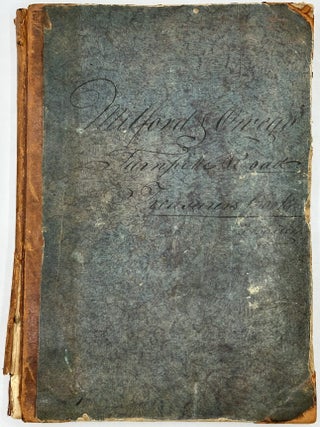 Item #70644 MILFORD & OWEGO TURNPIKE ROAD TREASURER'S BOOK KEPT BY FREDERICK BAILEY,...