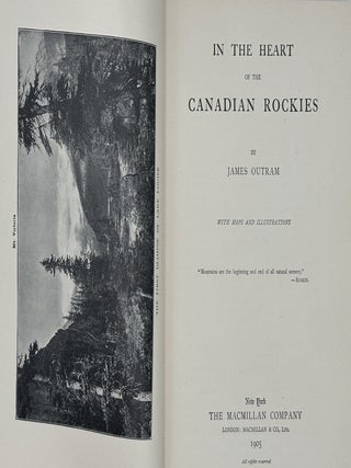 Item #70750 IN THE HEART OF THE CANADIAN ROCKIES. James Outram