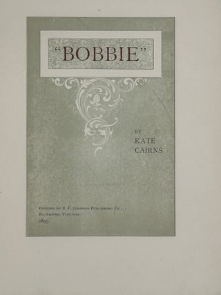 "BOBBIE"; Illustrated by M. M. Dashiell