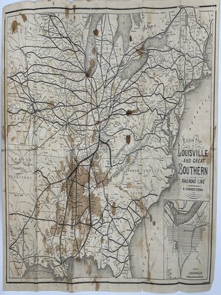 CAN YOU BEAT IT? THE OLD RELIABLE LOUISVILLE AND GREAT SOUTHERN RAILROAD LINE MAKES THE FOLLOWING FAST TIME: From Montgomery to Louisville, 19 Hours, 45 Minutes [followed by five more examples of trips, with elapsed time, from Montgomery, to Cincinnati, Washington, Baltimore, Philadelphia, and New York]