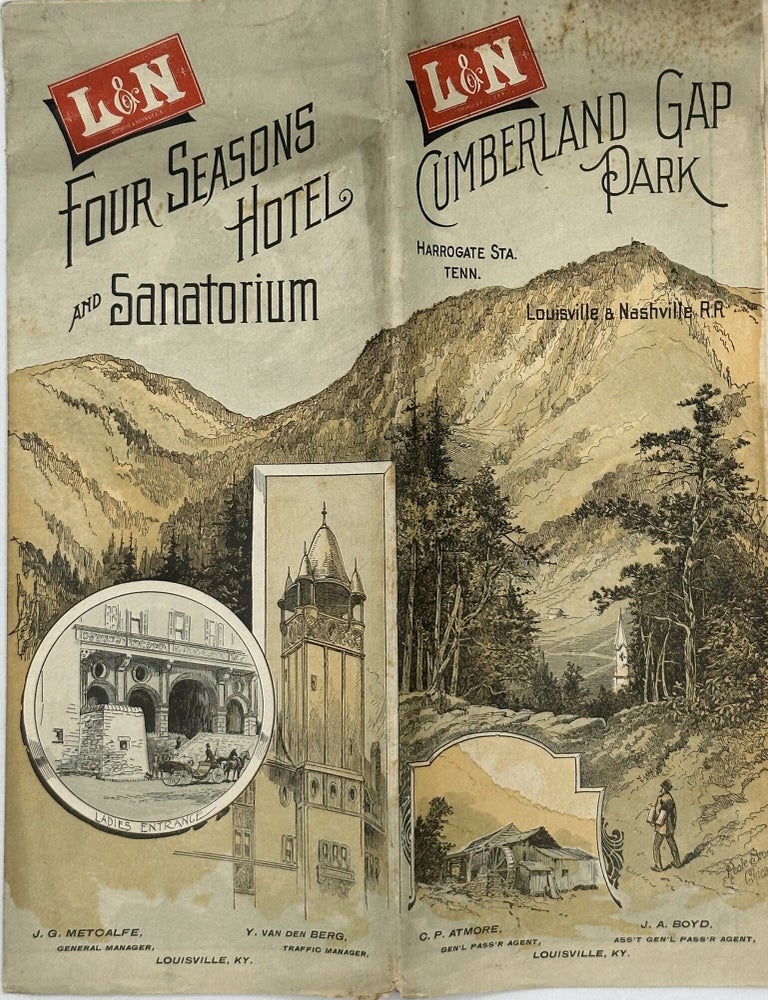 Item #70861 L & N [Louisville & Nashville R. R.] CUMBERLAND GAP PARK, HARROWGATE STA. TENN. [cover title]