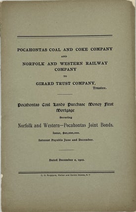 Item #70864 POCAHONTAS COAL AND COKE COMPANY AND NORFOLK AND WESTERN RAILWAY COMPANY TO GIRARD...