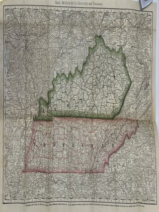 RAND, McNALLY & CO.'s. COUNTY AND RAILROAD MAP OF KENTUCKY & TENNESSEE. 25 CENT SERIES.