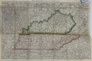 RAND, McNALLY & CO.'s. COUNTY AND RAILROAD MAP OF KENTUCKY & TENNESSEE. 25 CENT SERIES.